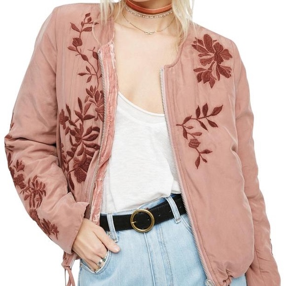 Free People Jackets & Blazers - Free People Embroidered Floral Jacket